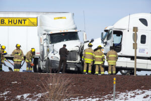 truck crashes on interstate 70