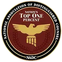 National Association of Distinguished Counsel Nations Top 1 Percent | Kansas City Motor Vehicle Accident Lawyers | T: 816-795-7500